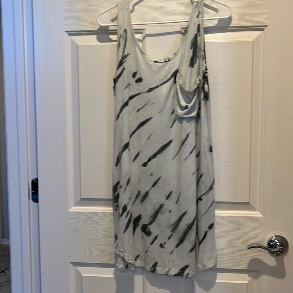Swim Coverup….Black and White irregular print